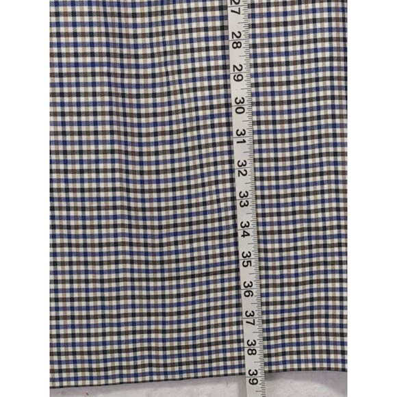 Banana Republic Sheath Dress Womens 4 Blue Brown Plaid Preppy Chic Career - Picture 10 of 12